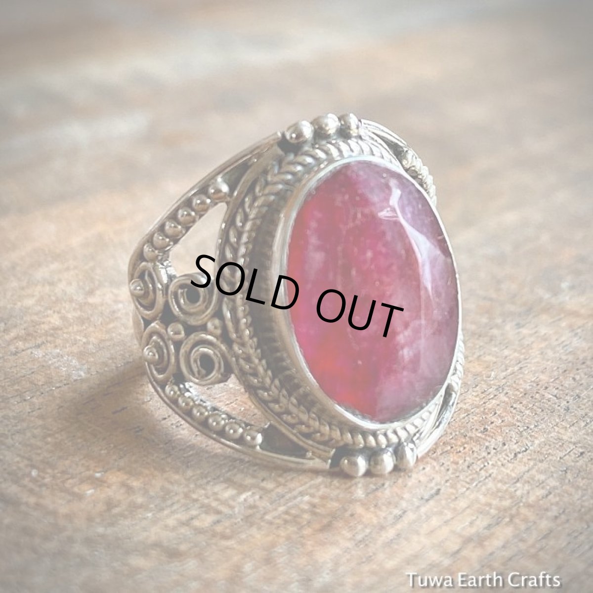 画像17: 1点物　高品質　アフリカ産 天然ルビー指輪リング11号*パワーストーン 天然石アクセサリー (17)