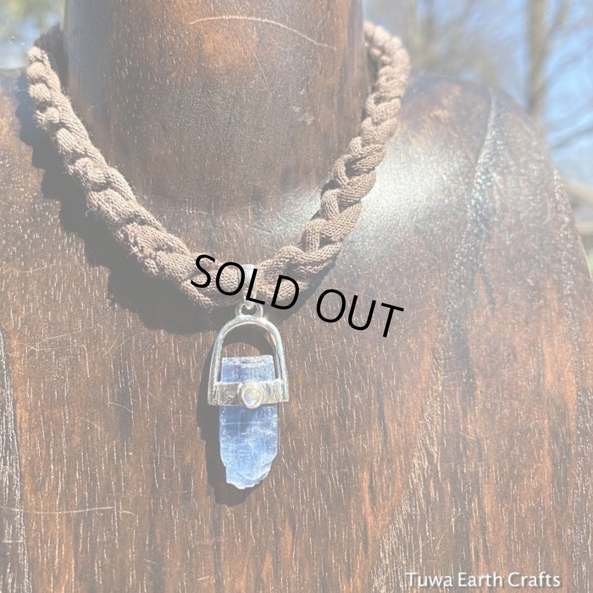 画像13: 1点物　高品質カイヤナイト原石&レインボームーンストーン　　ペンダントトップ★カイアナイト・カヤナイト・藍晶石　スターリングシルバー　ヒーリングストーン  (13)