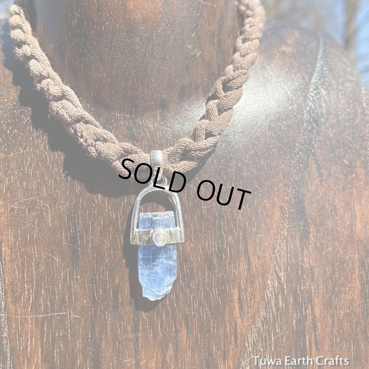 画像15: 1点物　高品質カイヤナイト原石&レインボームーンストーン　　ペンダントトップ★カイアナイト・カヤナイト・藍晶石　スターリングシルバー　ヒーリングストーン  (15)