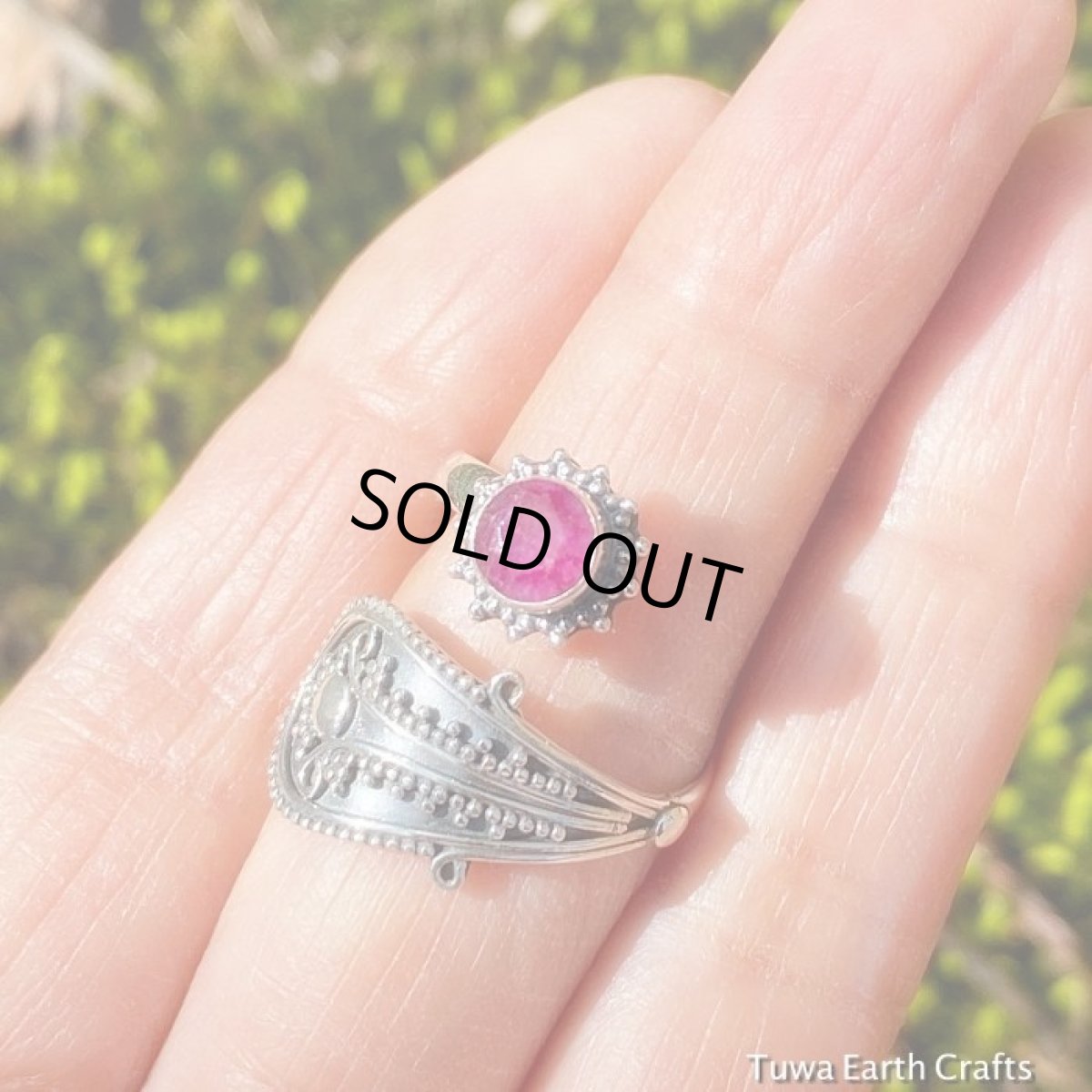 画像12: 1点物　高品質　アフリカ産 天然ルビー指輪リング12号（11号〜14号ぐらいまで調節可）*ハンドメイド　パワーストーン ジュエリー　天然石アクセサリー (12)