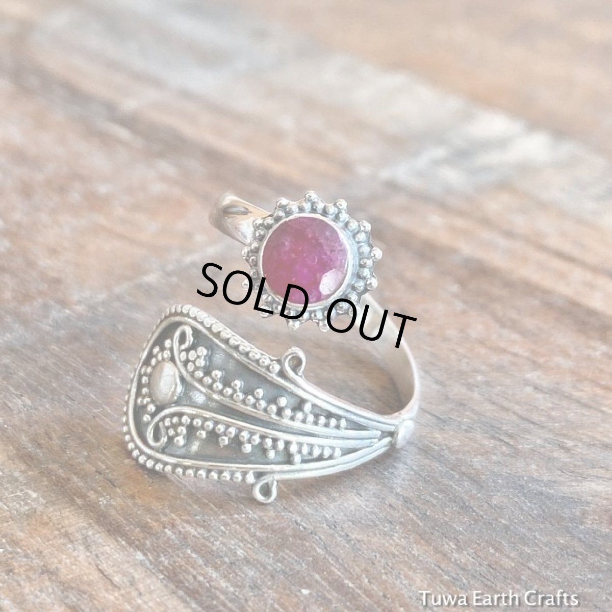 画像3: 1点物　高品質　アフリカ産 天然ルビー指輪リング12号（11号〜14号ぐらいまで調節可）*ハンドメイド　パワーストーン ジュエリー　天然石アクセサリー (3)