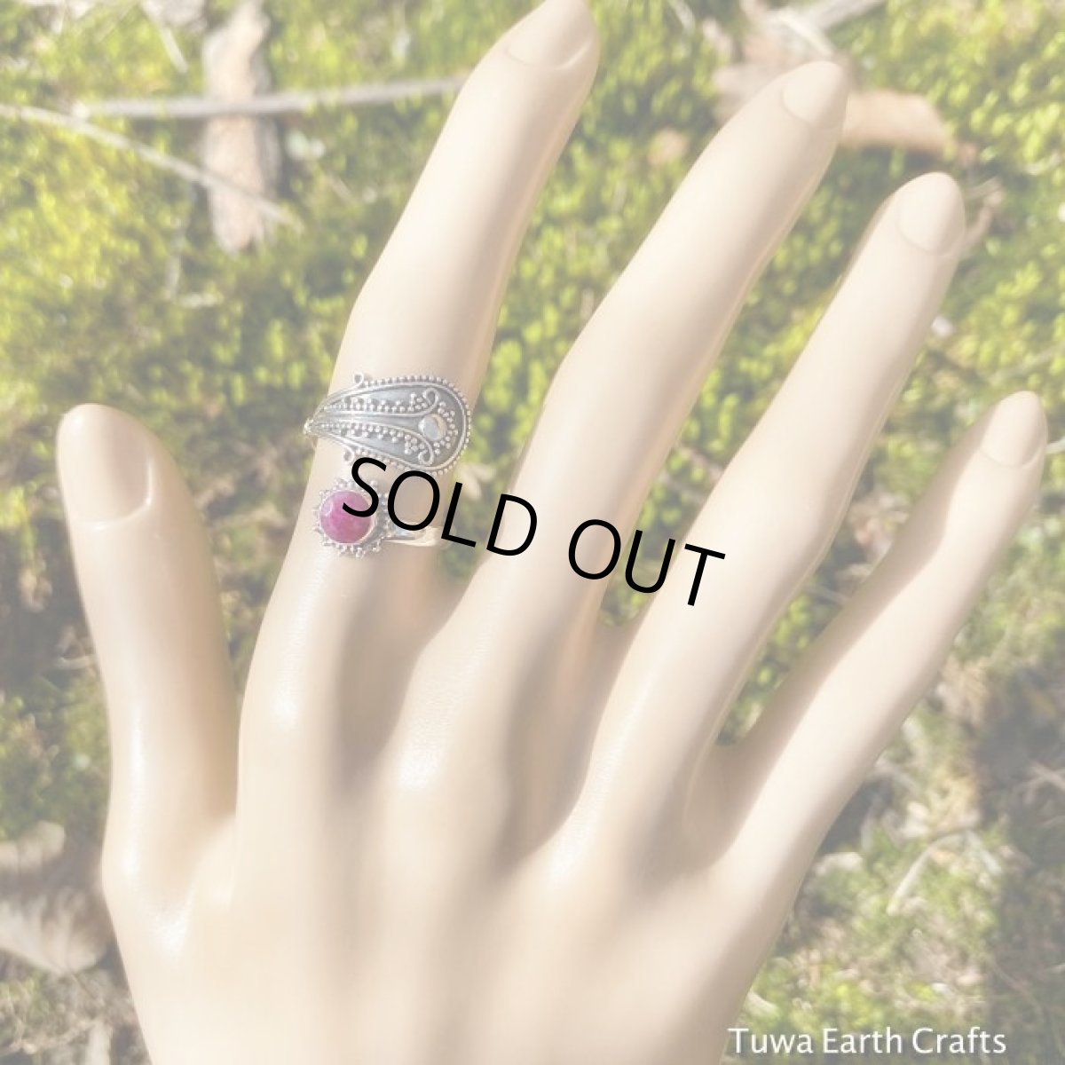 画像19: 1点物　高品質　アフリカ産 天然ルビー指輪リング12号（11号〜14号ぐらいまで調節可）*ハンドメイド　パワーストーン ジュエリー　天然石アクセサリー (19)