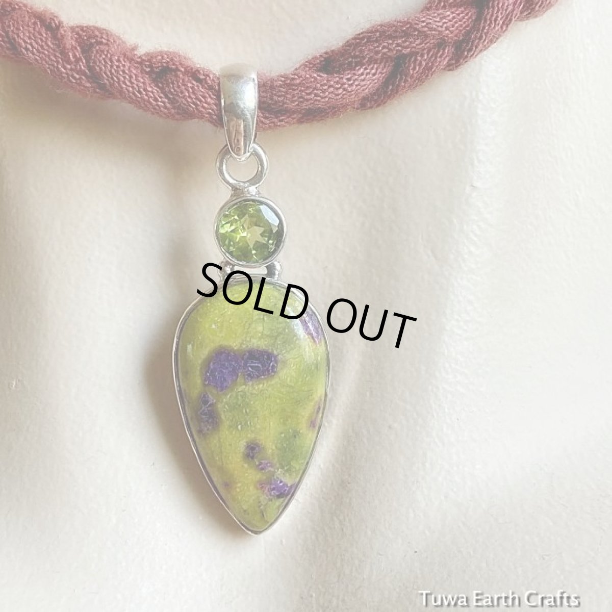 画像17: 1点ものレア希少ストーン高品質アトランティサイト&ペリドット　ペンダントトップ★スティッチタイト・スティヒタイト　ヒーリングストーン ジュエリー (17)