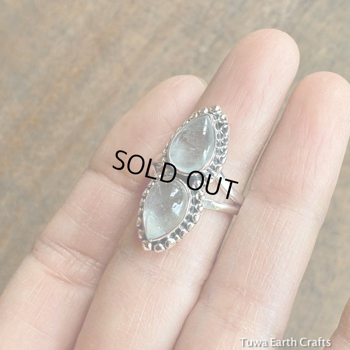 画像15: 【富・幸福のシンボル】高品質　大粒　天然アクアマリン　１点物　リング　11号 指輪　スターリングシルバー　天然石　ヒーリングストーンアクセサリー*３月誕生石 (15)