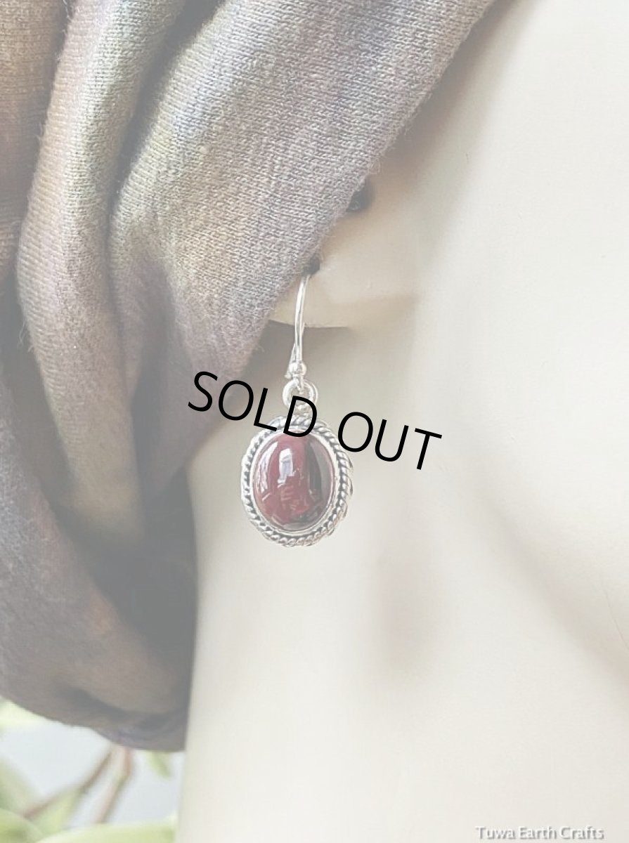 画像11: 1点もの　ざくろ色　高品質ガーネット ピアス　天然石ヒーリングストーンジュエリー　アクセサリー 1月誕生石 (11)