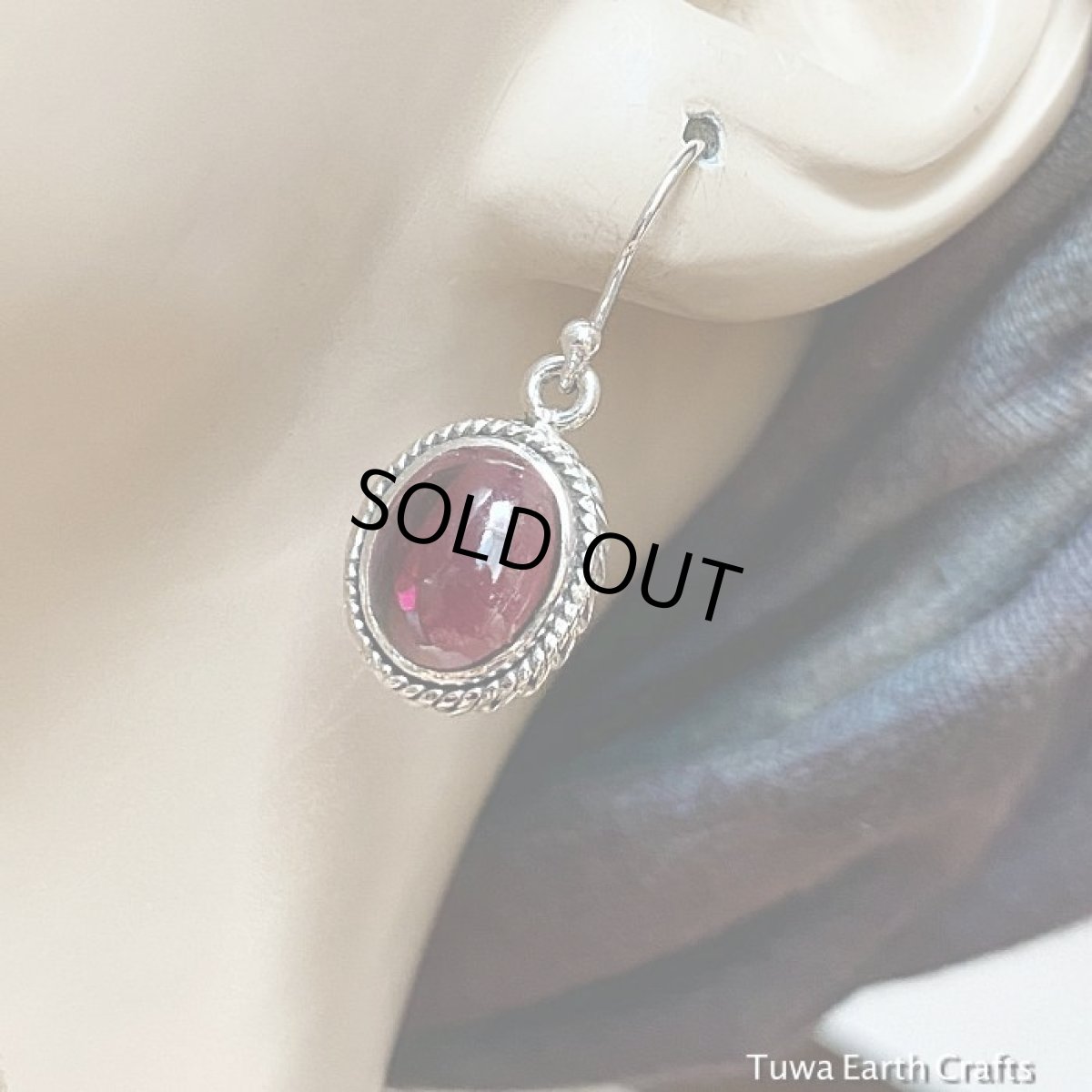 画像8: 1点もの　ざくろ色　高品質ガーネット ピアス　天然石ヒーリングストーンジュエリー　アクセサリー 1月誕生石 (8)