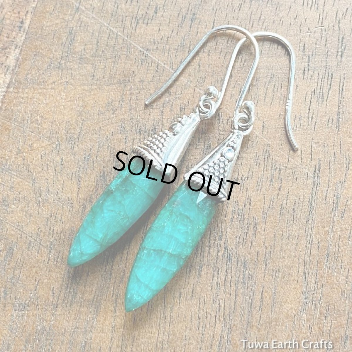 画像4: 1点もの　高品質キラキラ天然エメラルド　ピアス★天然石ジュエリー　ヒーリングストーン アクセサリー (4)