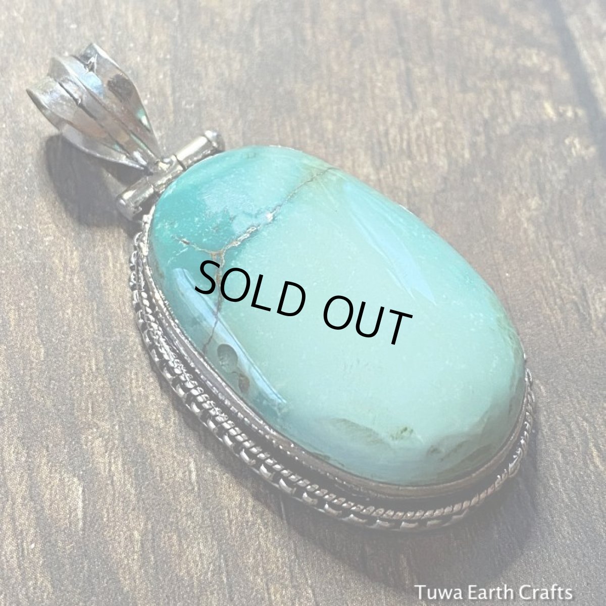 画像3: 【旅のお守り】1点もの大ぶりターコイズ（トルコ石）　ペンダントトップ＊天然石パワーストーンアクセサリーお守りヒーリングストーン (3)