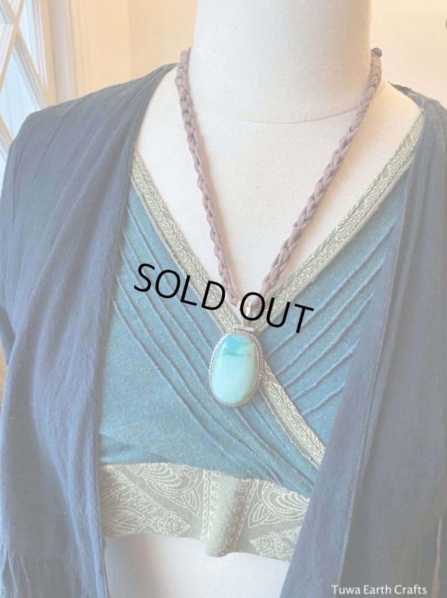 画像14: 【旅のお守り】1点もの大ぶりターコイズ（トルコ石）　ペンダントトップ＊天然石パワーストーンアクセサリーお守りヒーリングストーン (14)