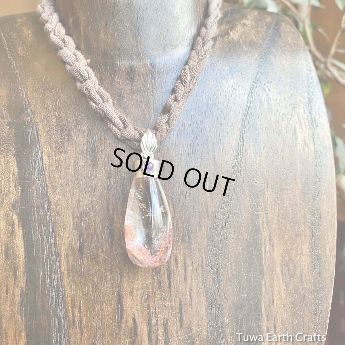 画像9: 【ヒーリング・開運・大地との繋がり】大ぶり高品質ガーデンクォーツ＆アメジスト　ペンダントトップ★庭園水晶★ヒーリングジュエリー天然石パワーストーンアクセサリー (9)