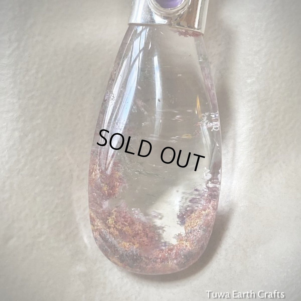 画像12: 【ヒーリング・開運・大地との繋がり】大ぶり高品質ガーデンクォーツ＆アメジスト　ペンダントトップ★庭園水晶★ヒーリングジュエリー天然石パワーストーンアクセサリー (12)