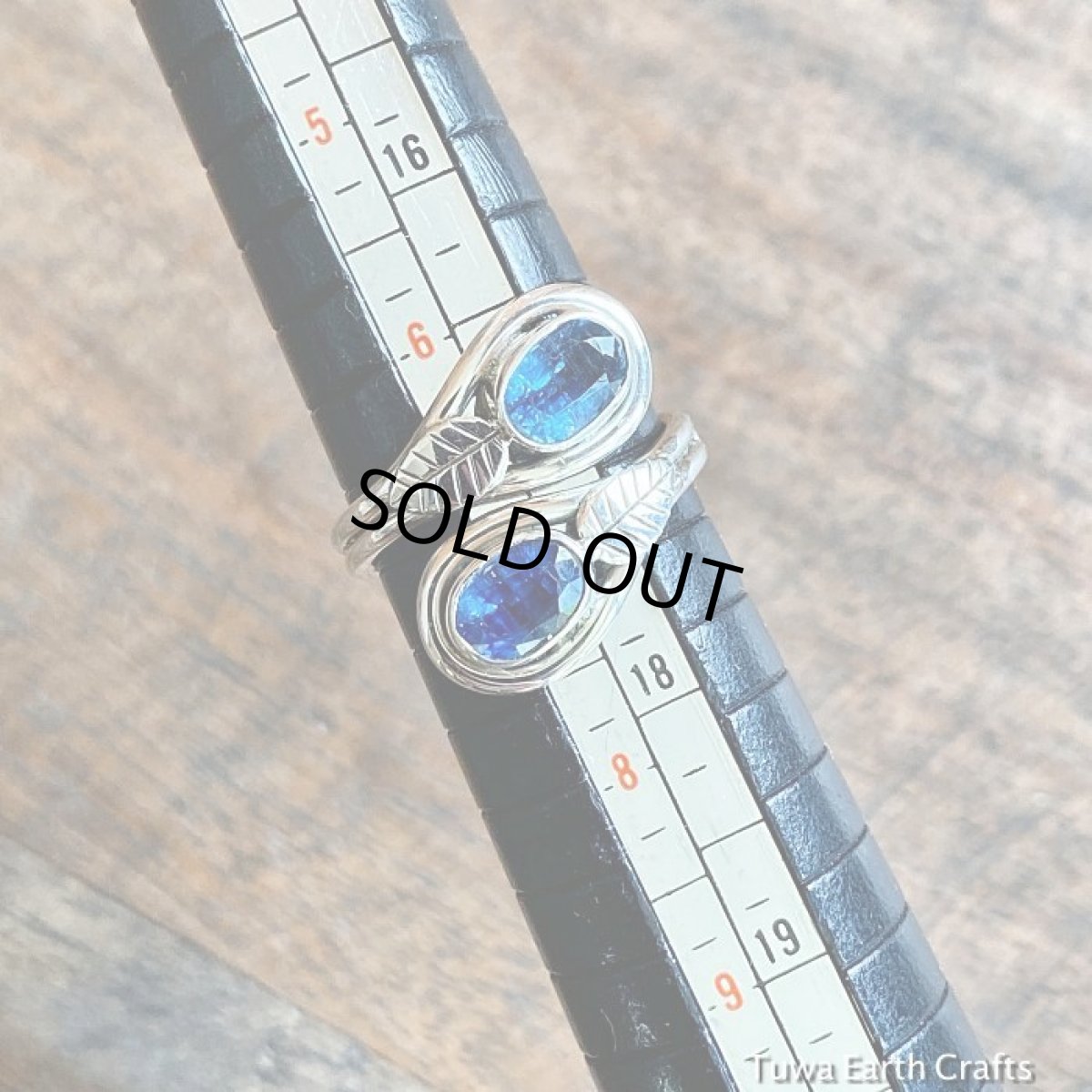 画像11: サイズ調節可能 きらきら宝石質 藍色ブルーカイヤナイト指輪リング★葉っぱデザイン★11,12,13,14号★カイアナイト ハンドメイド ヒーリングストーン ジュエリー  天然石アクセサリー (11)