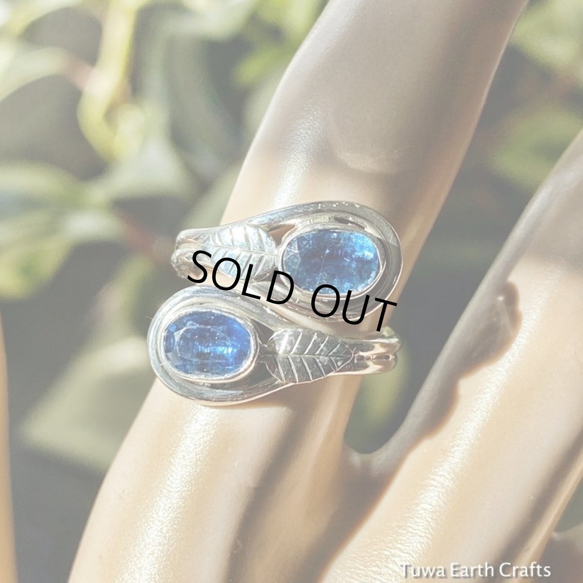 画像12: サイズ調節可能 きらきら宝石質 藍色ブルーカイヤナイト指輪リング★葉っぱデザイン★11,12,13,14号★カイアナイト ハンドメイド ヒーリングストーン ジュエリー  天然石アクセサリー (12)