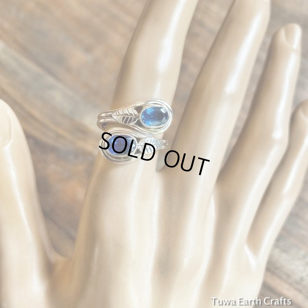 画像9: サイズ調節可能 きらきら宝石質 藍色ブルーカイヤナイト指輪リング★葉っぱデザイン★11,12,13,14号★カイアナイト ハンドメイド ヒーリングストーン ジュエリー  天然石アクセサリー (9)