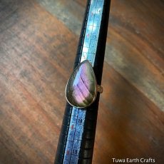 画像5: 1点物　レア＆高品質パープル・ピンク　ラブラドライト　リング　神秘的オーロラ色シラー　指輪　12号　ヒーリングジュエリー 　天然石パワーストーンアクセサリー (5)