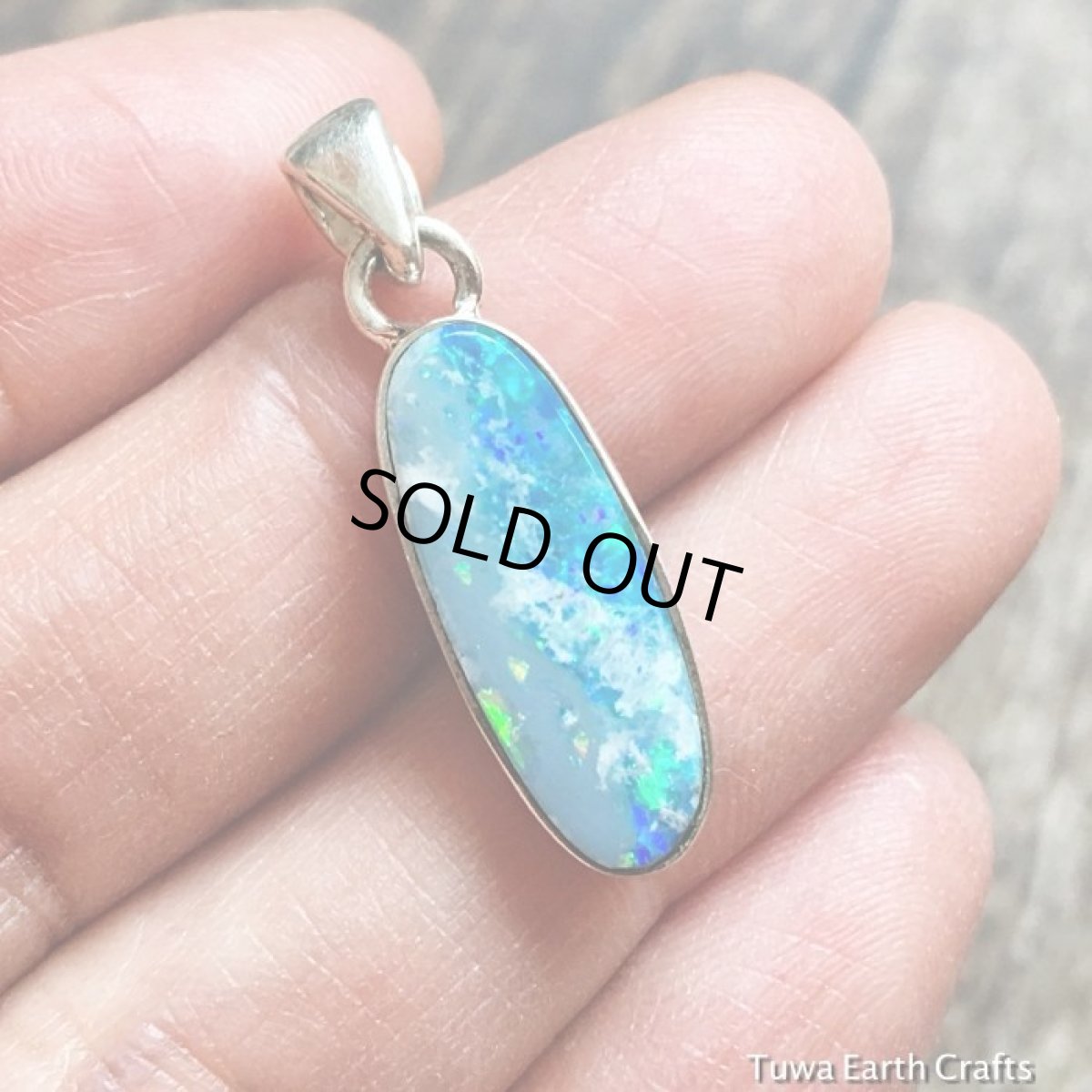 画像6: １点もの　高品質オーストラリア産オパール ペンダントトップ　チェーン付き　ヒーリングストーン天然石アクセサリーお守りジュエリー (6)