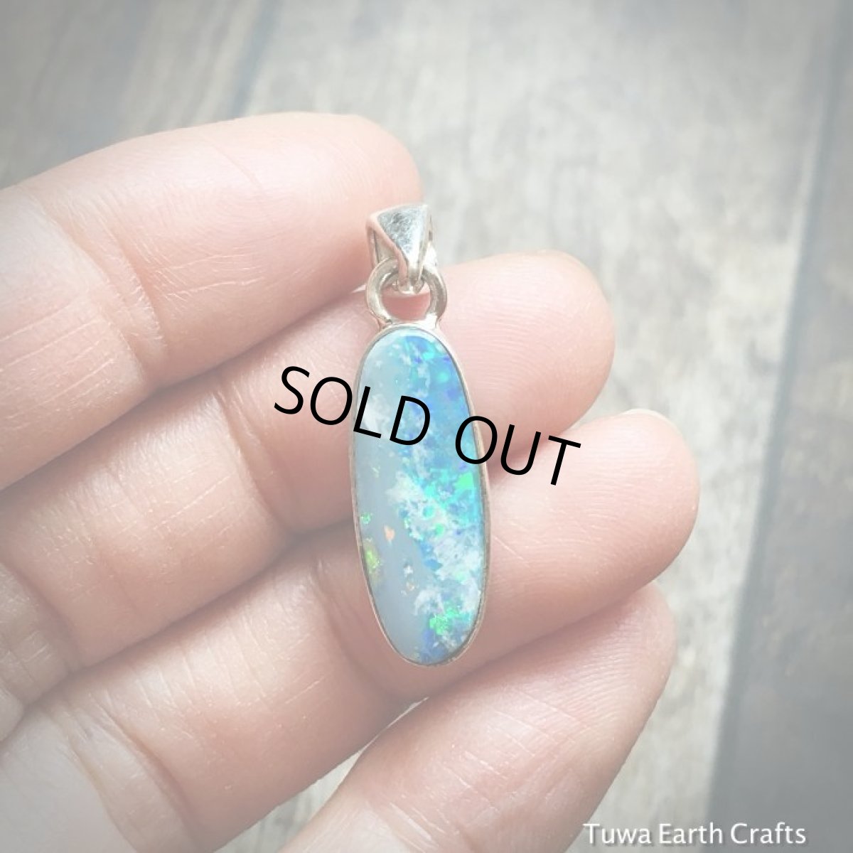 画像11: １点もの　高品質オーストラリア産オパール ペンダントトップ　チェーン付き　ヒーリングストーン天然石アクセサリーお守りジュエリー (11)