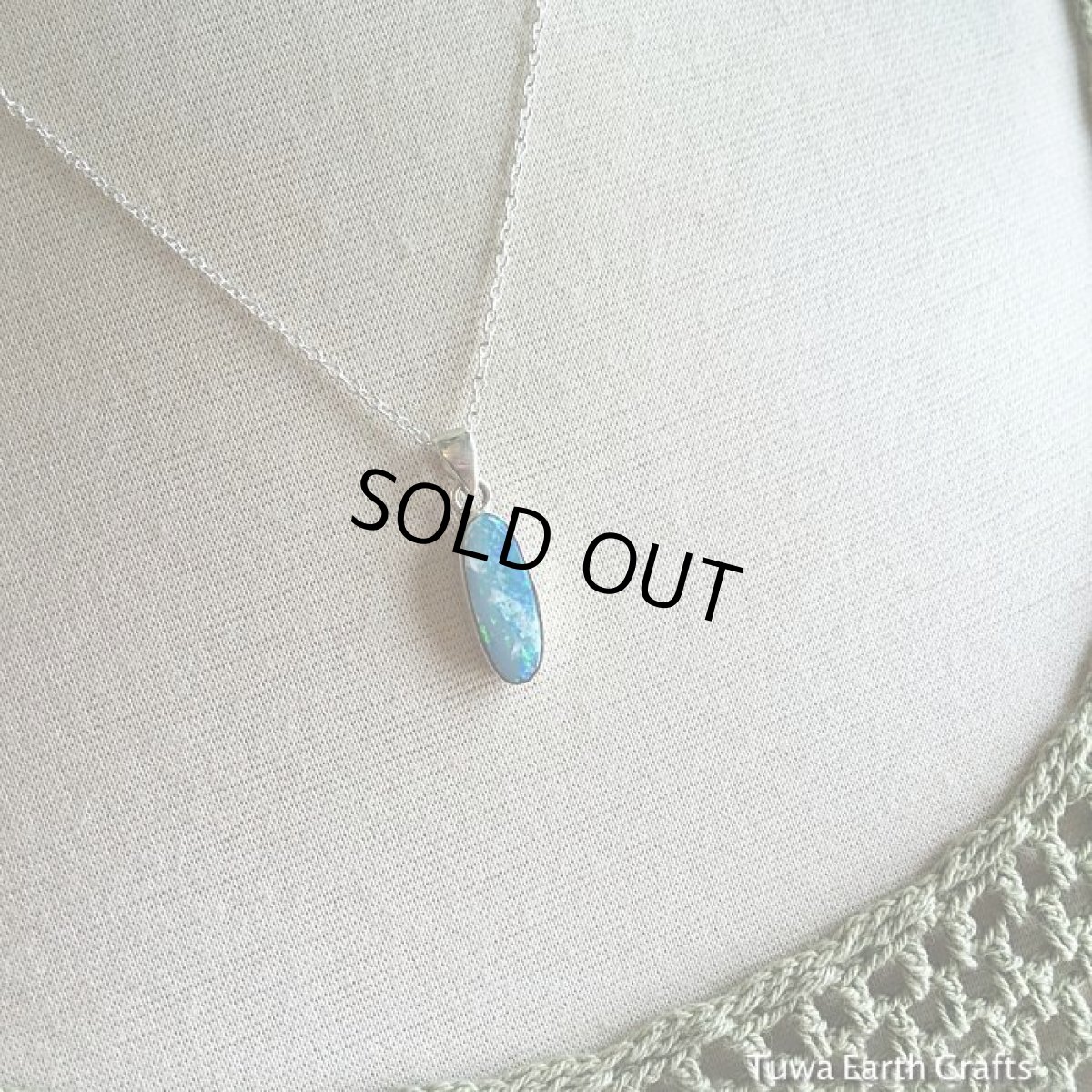 画像17: １点もの　高品質オーストラリア産オパール ペンダントトップ　チェーン付き　ヒーリングストーン天然石アクセサリーお守りジュエリー (17)