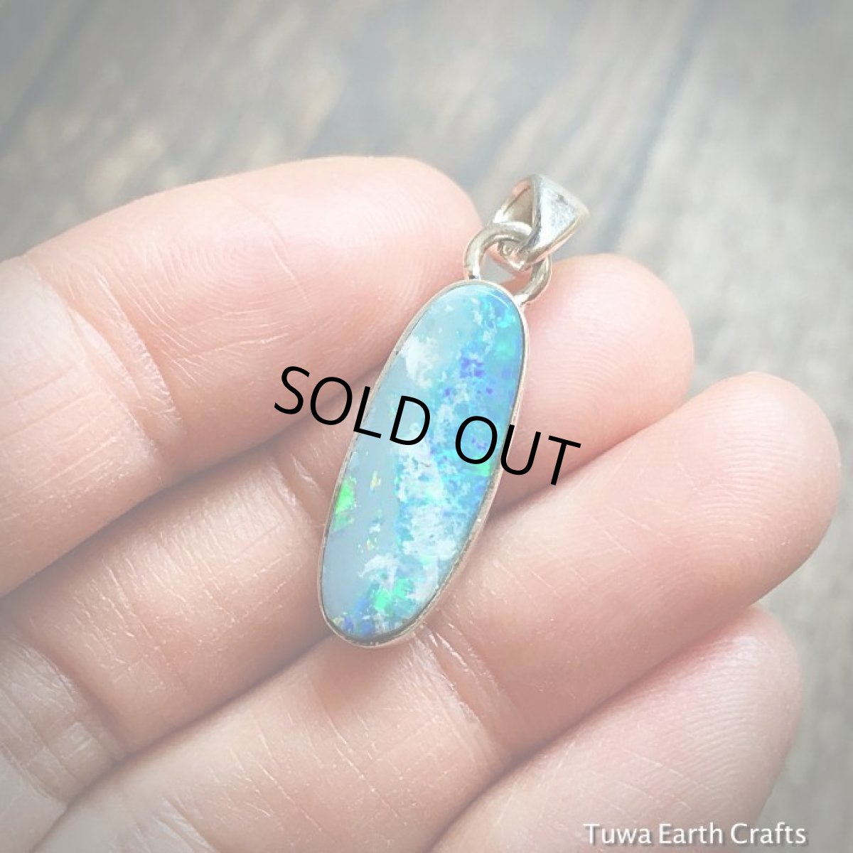 画像9: １点もの　高品質オーストラリア産オパール ペンダントトップ　チェーン付き　ヒーリングストーン天然石アクセサリーお守りジュエリー (9)
