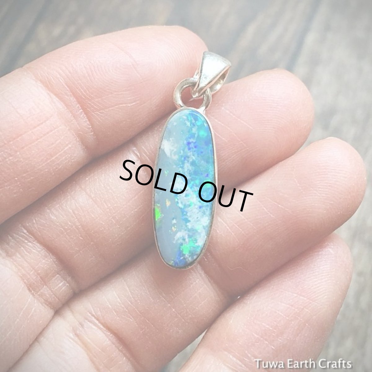 画像7: １点もの　高品質オーストラリア産オパール ペンダントトップ　チェーン付き　ヒーリングストーン天然石アクセサリーお守りジュエリー (7)