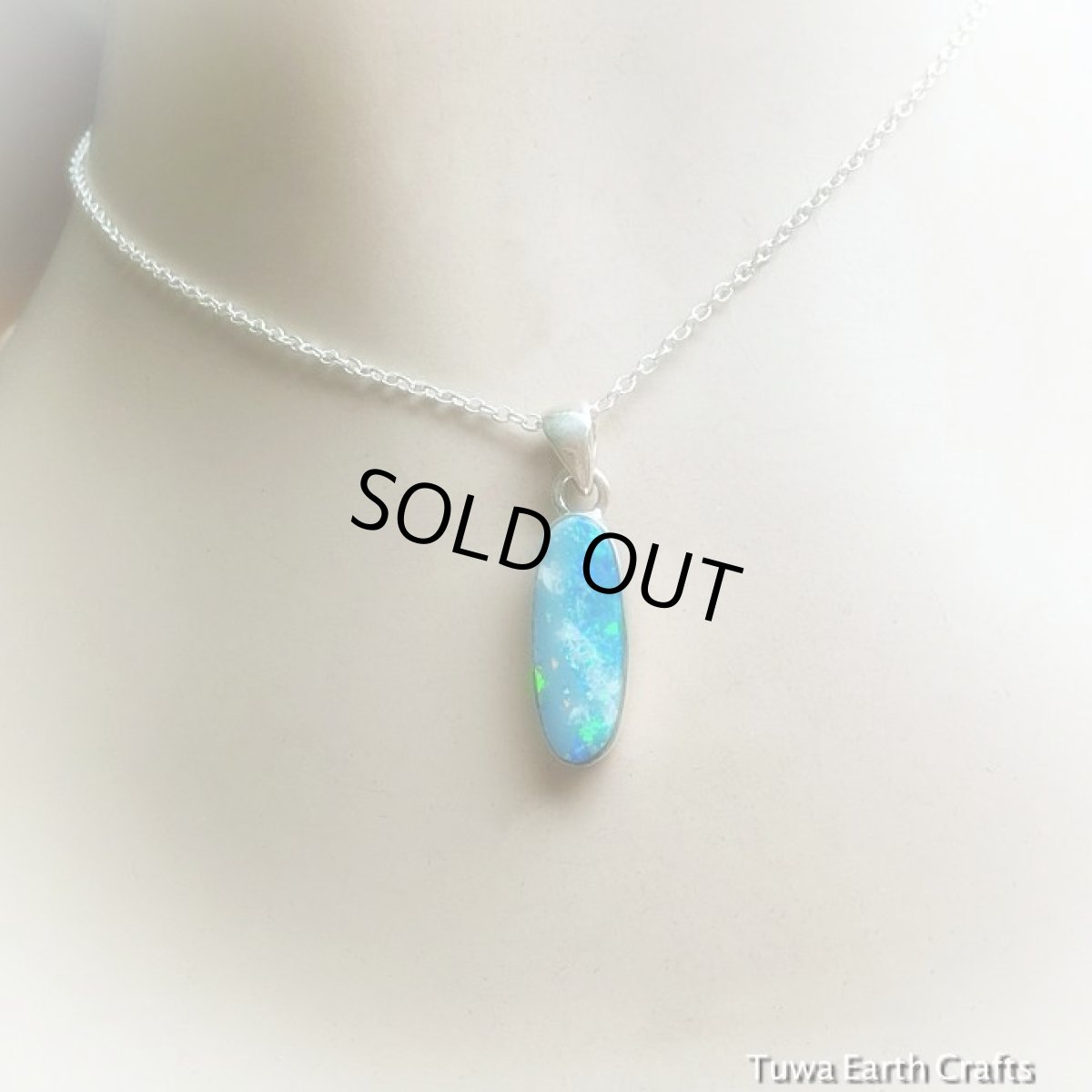 画像13: １点もの　高品質オーストラリア産オパール ペンダントトップ　チェーン付き　ヒーリングストーン天然石アクセサリーお守りジュエリー (13)