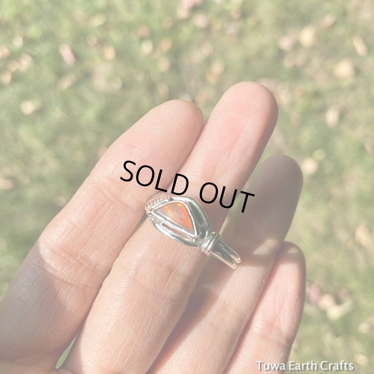 画像10: 【開運・厄除け】1点物　高品質　カナダ産 アンモライト　リング19号*葉っぱモチーフ　ハンドメイド　ヒーリングお守りジュエリー　天然石アクセサリー (10)