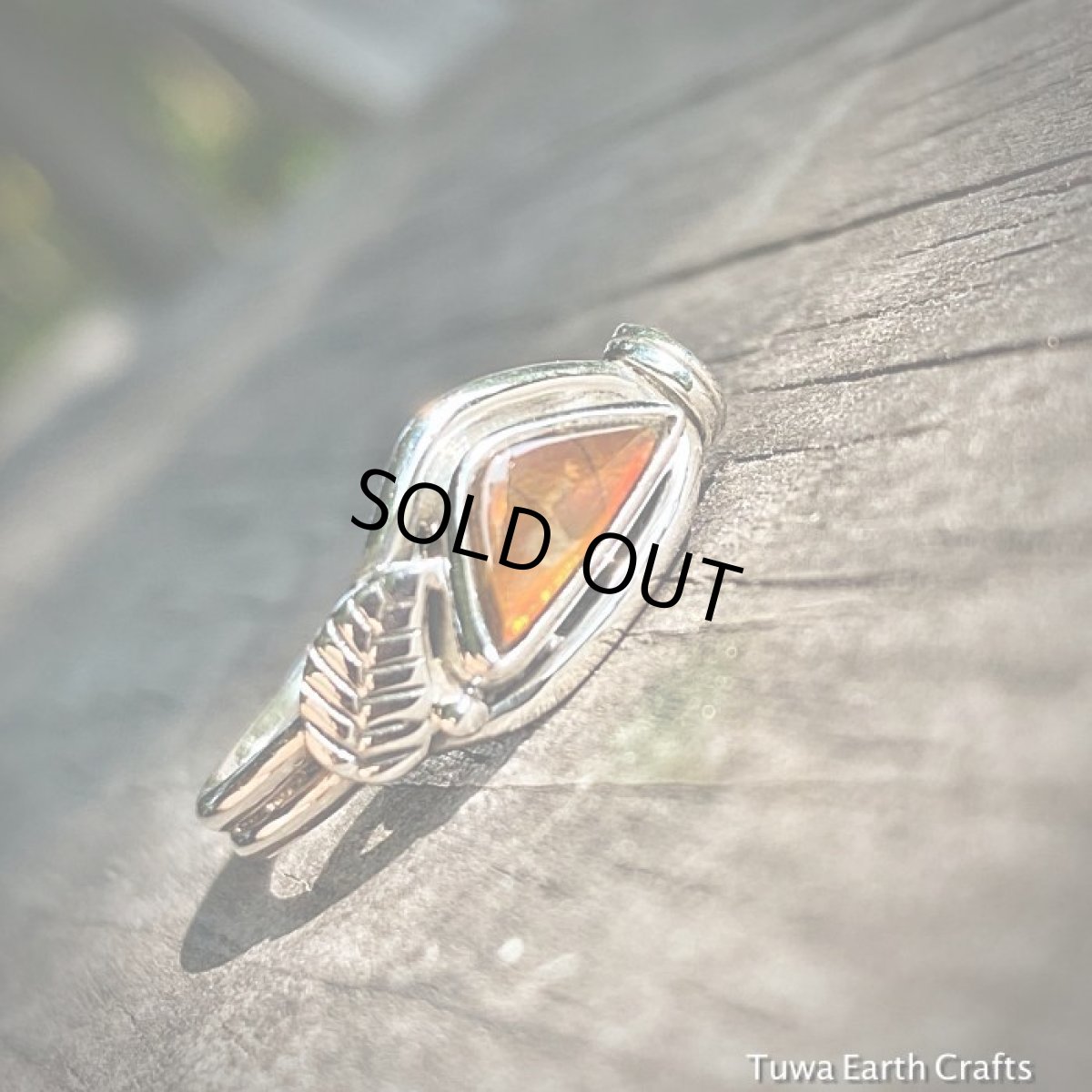 画像12: 【開運・厄除け】1点物　高品質　カナダ産 アンモライト　リング19号*葉っぱモチーフ　ハンドメイド　ヒーリングお守りジュエリー　天然石アクセサリー (12)