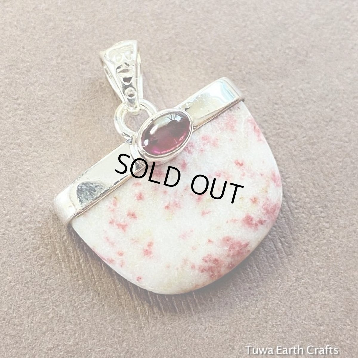 画像14: 【賢者の石】高品質シナバークォーツ＆ロードライトガーネット　ペンダントトップ＊１点物　ドラゴンブラッド 天然石お守りジュエリー　ヒーリングパワーストーン鉱物アクセサリー (14)