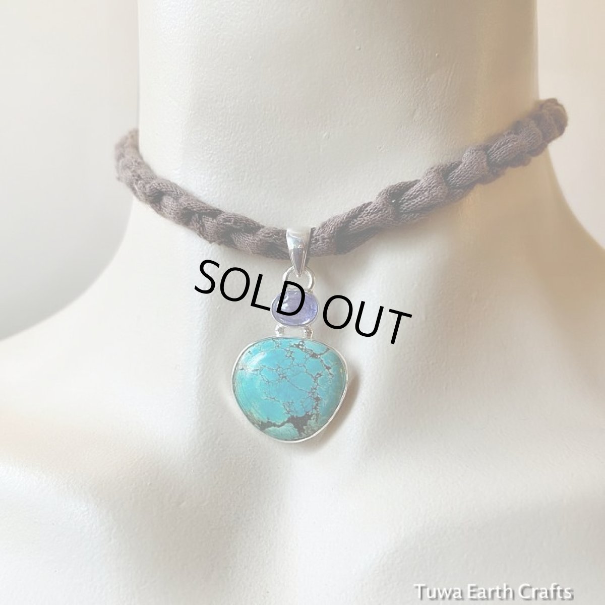 画像19: 【魔除け・邪気払い】1点物　高品質ターコイズ (チベット産）&タンザナイト ペンダントトップ★ヒーリングストーンお守り★スターリングシルバー★パワーストーン天然石 (19)