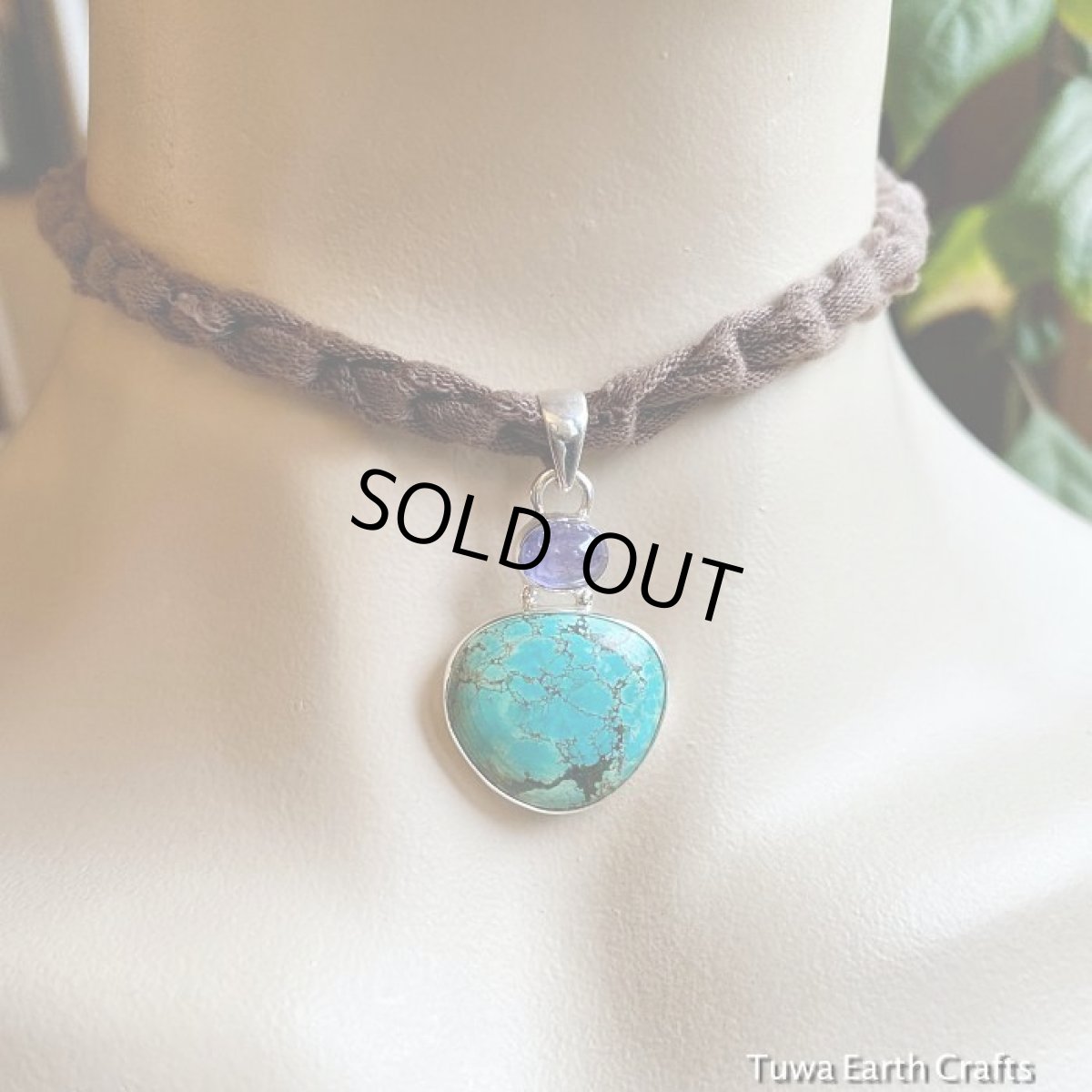 画像17: 【魔除け・邪気払い】1点物　高品質ターコイズ (チベット産）&タンザナイト ペンダントトップ★ヒーリングストーンお守り★スターリングシルバー★パワーストーン天然石 (17)