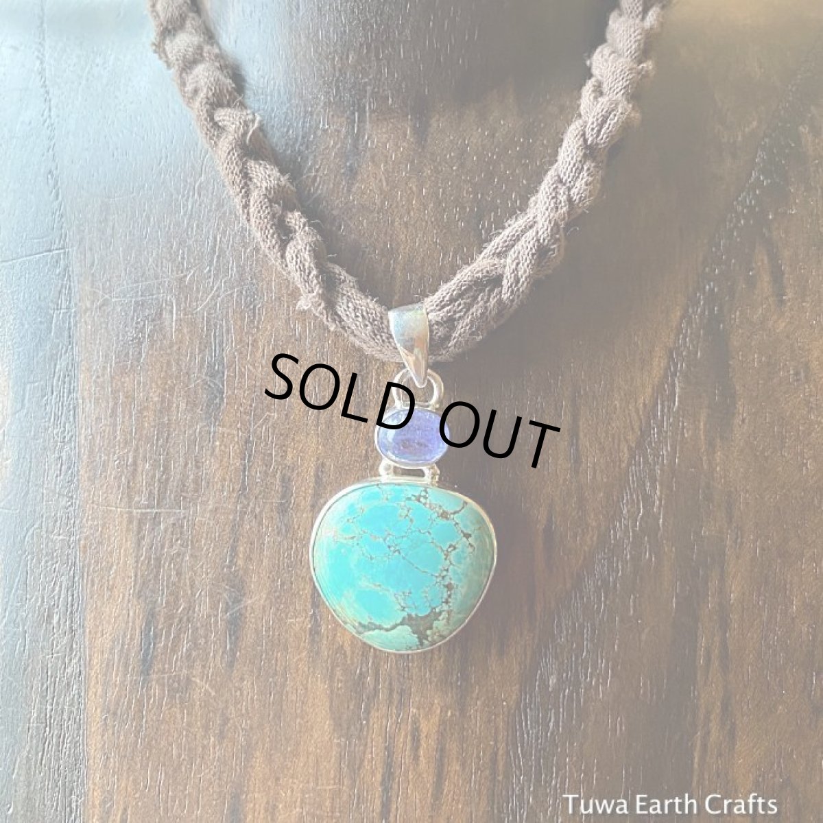 画像14: 【魔除け・邪気払い】1点物　高品質ターコイズ (チベット産）&タンザナイト ペンダントトップ★ヒーリングストーンお守り★スターリングシルバー★パワーストーン天然石 (14)