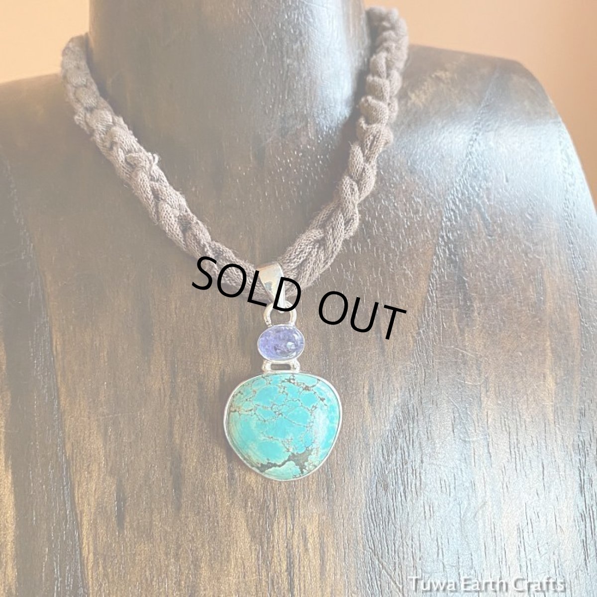 画像9: 【魔除け・邪気払い】1点物　高品質ターコイズ (チベット産）&タンザナイト ペンダントトップ★ヒーリングストーンお守り★スターリングシルバー★パワーストーン天然石 (9)