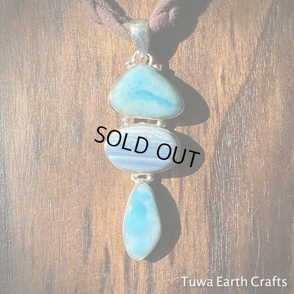 画像11: 【世界三大ヒーリングストーン 】大ぶり高品質ラリマー２石＆オワイヒーオパール １点ものペンダントトップ＊お守りジュエリー天然石アクセサリー (11)