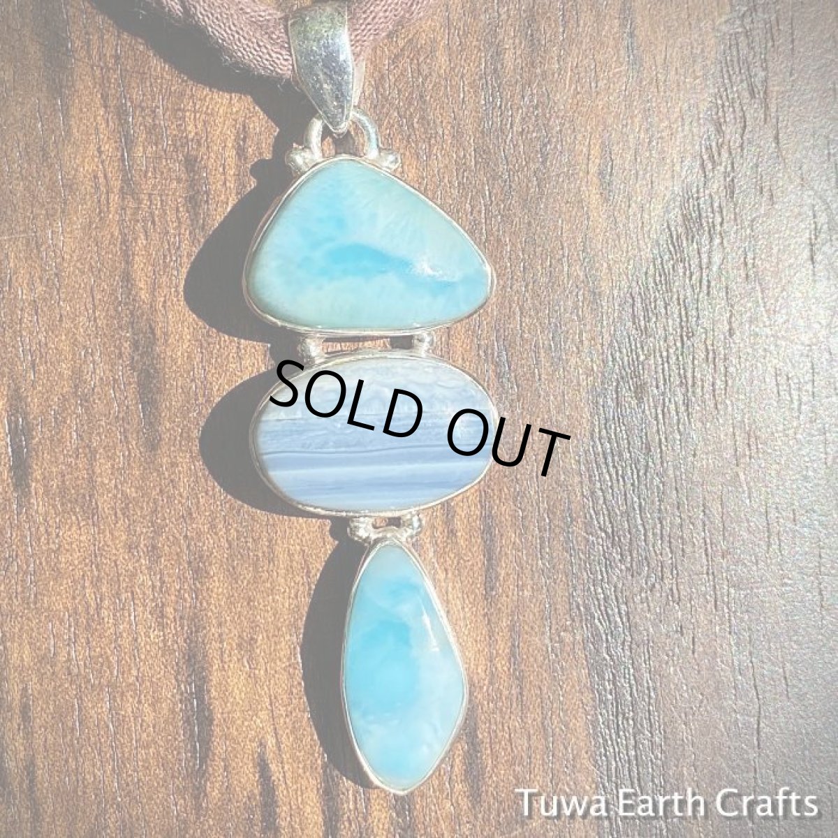 画像12: 【世界三大ヒーリングストーン 】大ぶり高品質ラリマー２石＆オワイヒーオパール １点ものペンダントトップ＊お守りジュエリー天然石アクセサリー (12)