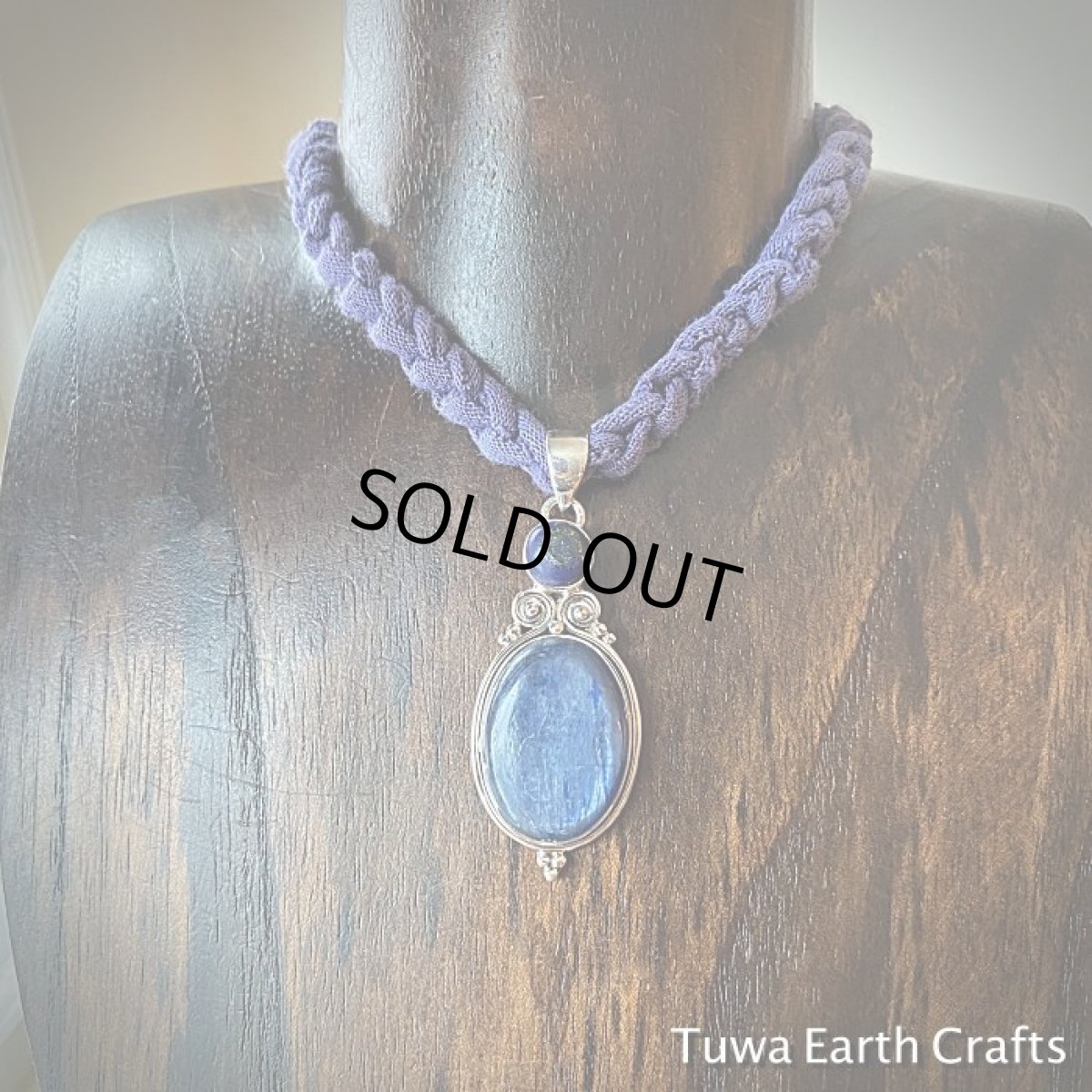 画像10: 【自分らしい生き方をサポート】1点物　大ぶり高品質カイヤナイト＆ラピスラズリ　デザインペンダントトップ★カイアナイト・カヤナイト・藍晶石　ヒーリングストーン天然石ジュエリー　アクセサリー  (10)