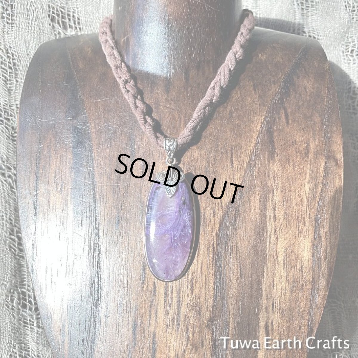 画像12: 石全長4.7cm大ぶり極上１点ものチャロアイトインクオーツ（エンジェルシリカ）　ペンダントトップ★スターリングシルバー★世界三大ヒーリングストーン (12)