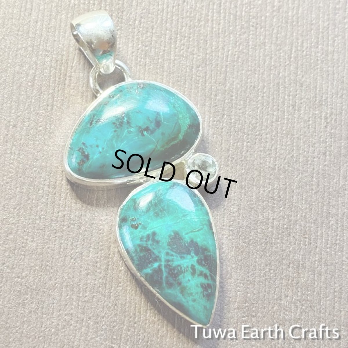 画像5: 【ヒーリング・開運】大ぶり高品質クリソコラ ペンダントトップ★クリソコーラ　ネイティブアメリカン　クリソマラカイト　ジュエリー　天然石アクセサリー (5)