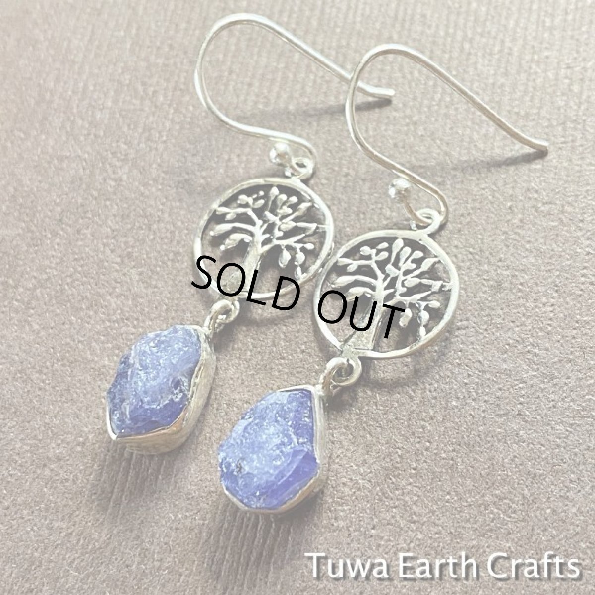 画像6: 生命の樹デザイン♪ 高品質タンザナイト原石ピアス 天然石ヒーリングストーンお守りジュエリー　パワーストーン　アクセサリー (6)