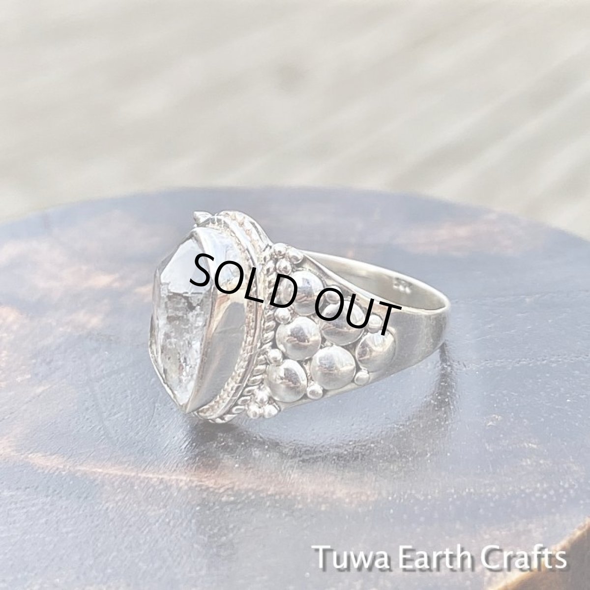 画像17: 【ドリームクリスタル 】1点もの 高品質ハーキマーダイヤモンド 指輪リング 14号★出産・安産お守り 4月誕生石 ハンドメイド ヒーリングストーン ジュエリー 天然石アクセサリー (17)