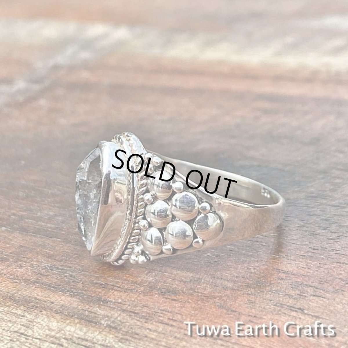 画像19: 【ドリームクリスタル 】1点もの 高品質ハーキマーダイヤモンド 指輪リング 14号★出産・安産お守り 4月誕生石 ハンドメイド ヒーリングストーン ジュエリー 天然石アクセサリー (19)