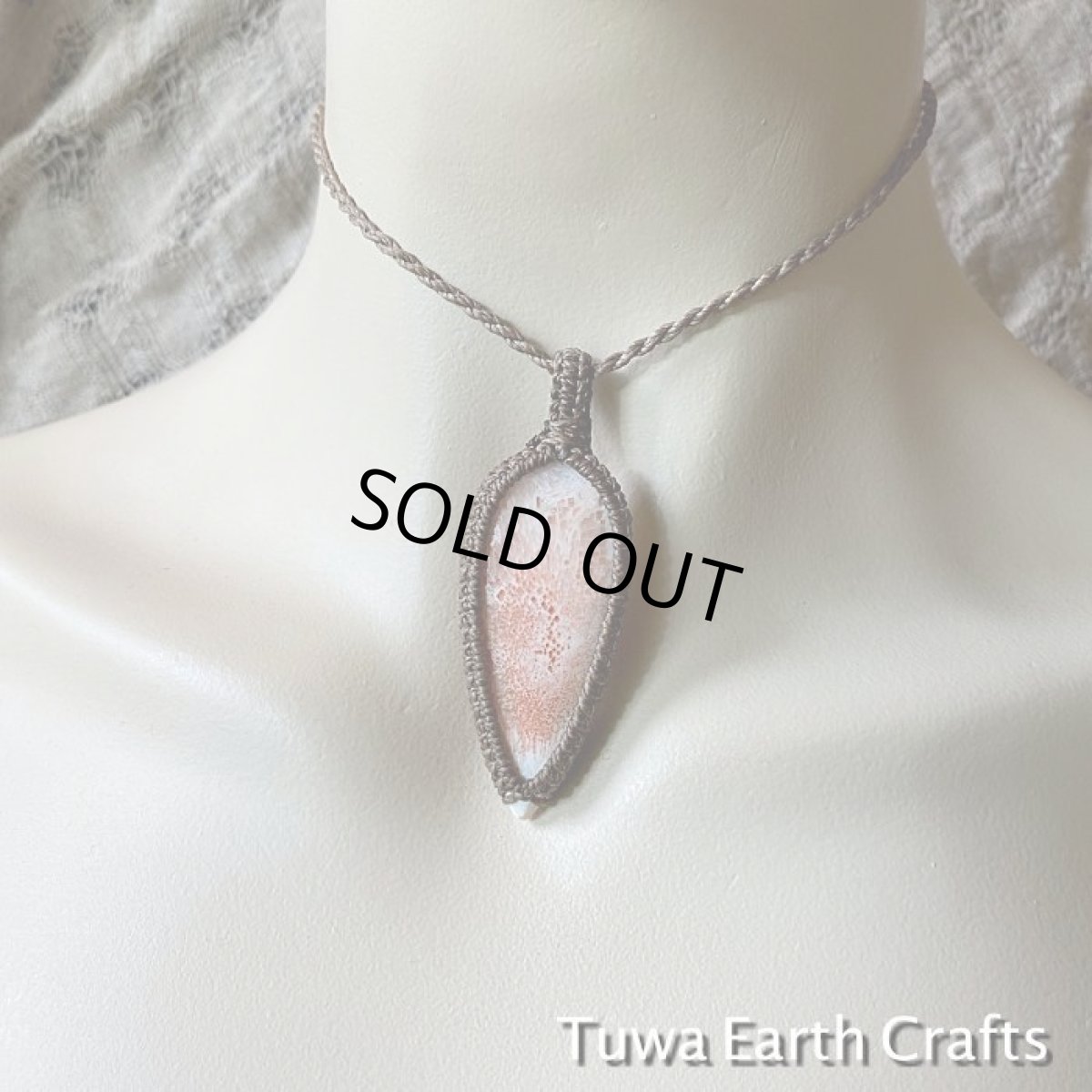 画像16: 【浄化・ヒーリング・瞑想】大ぶり高品質スコレサイト　ペンダント/ネックレス*シンプル＆ナチュラル*ヒーリング天然石パワーストーン*ハンドメイド　マクラメ編みアクセサリー　お守りヒーリングストーン (16)