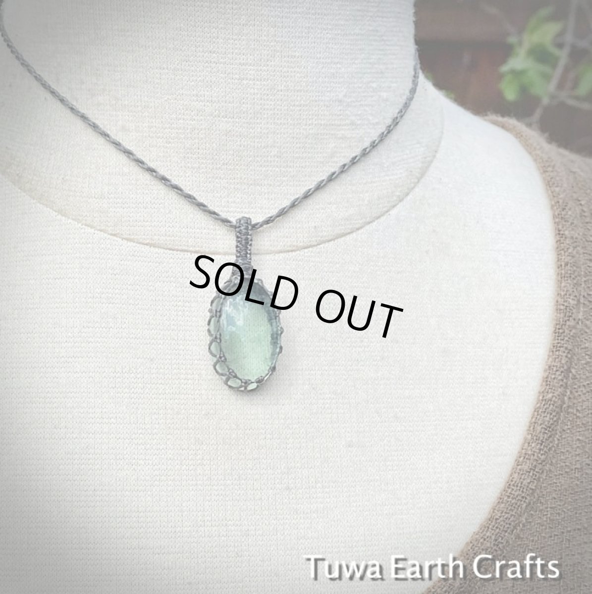 画像9: 【自由な発想を促す】１点物　グリーンフローライト　ペンダント・ネックレス★シンプル＆ナチュラル　マクラメ編み　受験お守り　天然石パワーストーン (9)