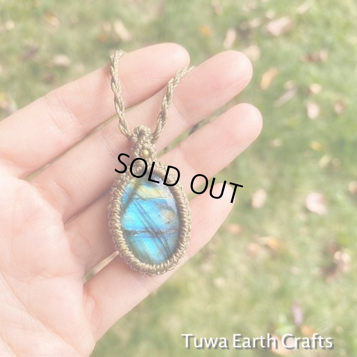 画像5: 【夢の実現をサポート】神秘的ブルーシラー♪ 高品質ラブラドライト　ペンダント/ネックレス　1点物　シンプル　マクラメ　ヒーリングお守りジュエリー　天然石パワーストーンアクセサリー (5)