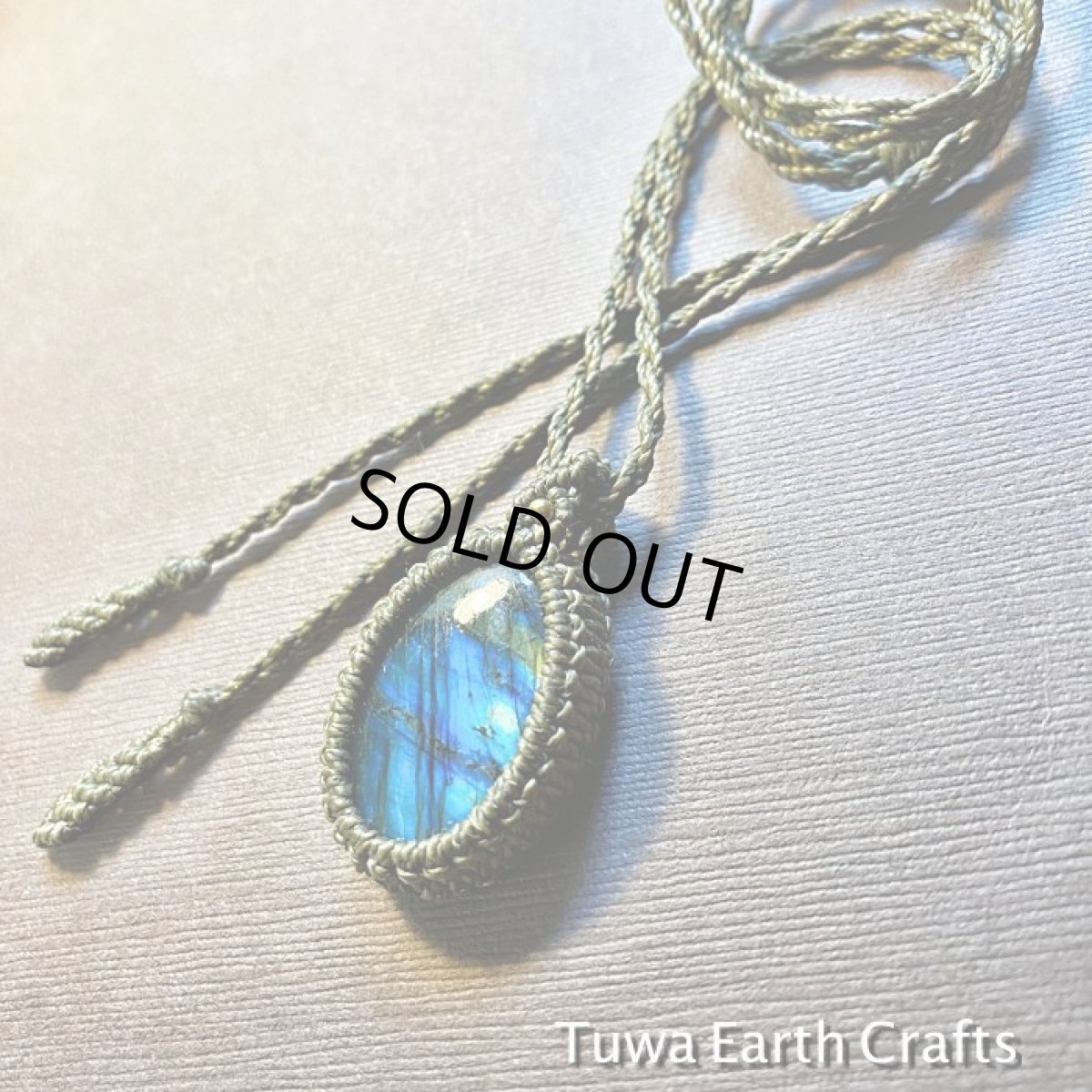 画像4: 【夢の実現をサポート】神秘的ブルーシラー♪ 高品質ラブラドライト　ペンダント/ネックレス　1点物　シンプル　マクラメ　ヒーリングお守りジュエリー　天然石パワーストーンアクセサリー (4)