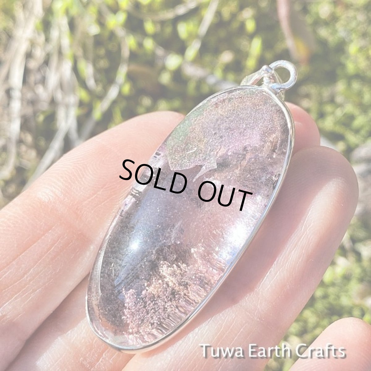 画像10: 【ヒーリング・開運・大地との繋がり】ファントム入り♪大ぶり高品質ガーデンクォーツ　ペンダントトップ★庭園水晶★ヒーリングジュエリー天然石パワーストーンアクセサリー (10)