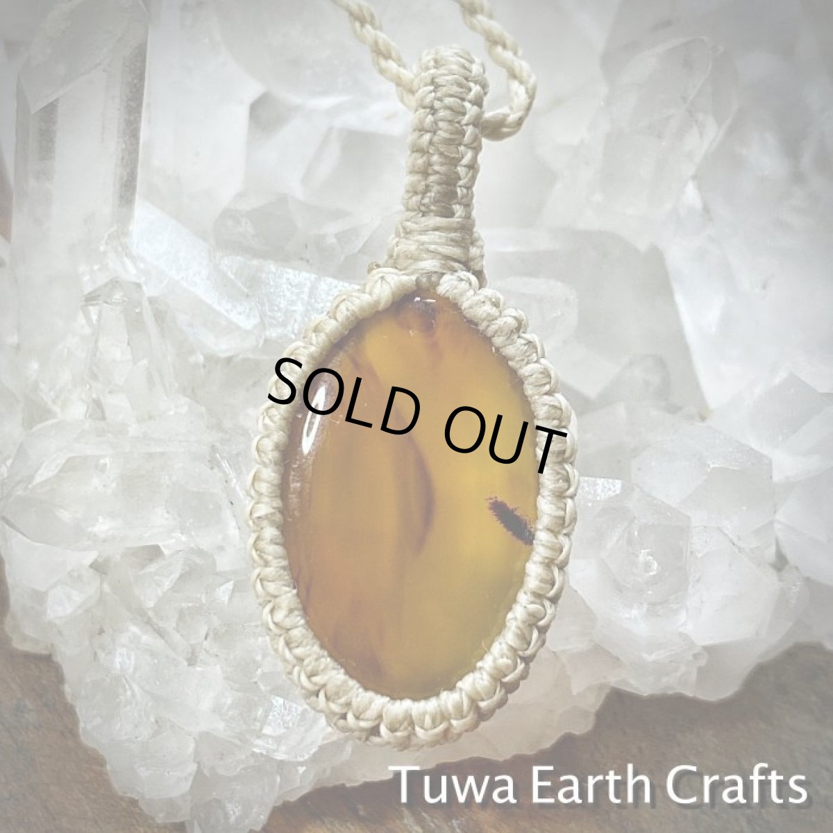 画像7: 【魔除け・お守り石】高品質 モンタナアゲート ペンダント・ネックレス　1点ものマクラメ編み　シンプル＆ナチュラル　パワーストーン天然石アクセサリー (7)