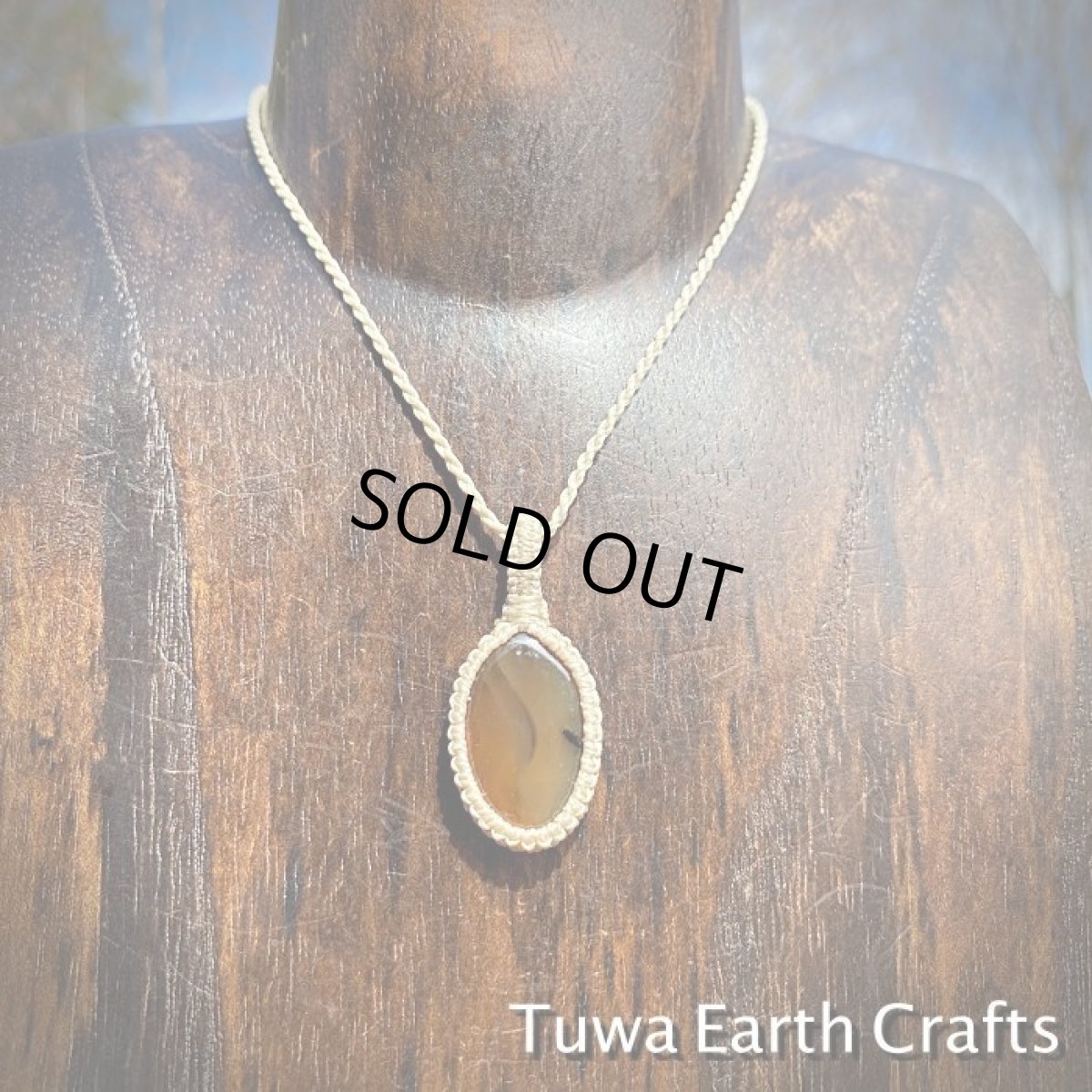 画像9: 【魔除け・お守り石】高品質 モンタナアゲート ペンダント・ネックレス　1点ものマクラメ編み　シンプル＆ナチュラル　パワーストーン天然石アクセサリー (9)