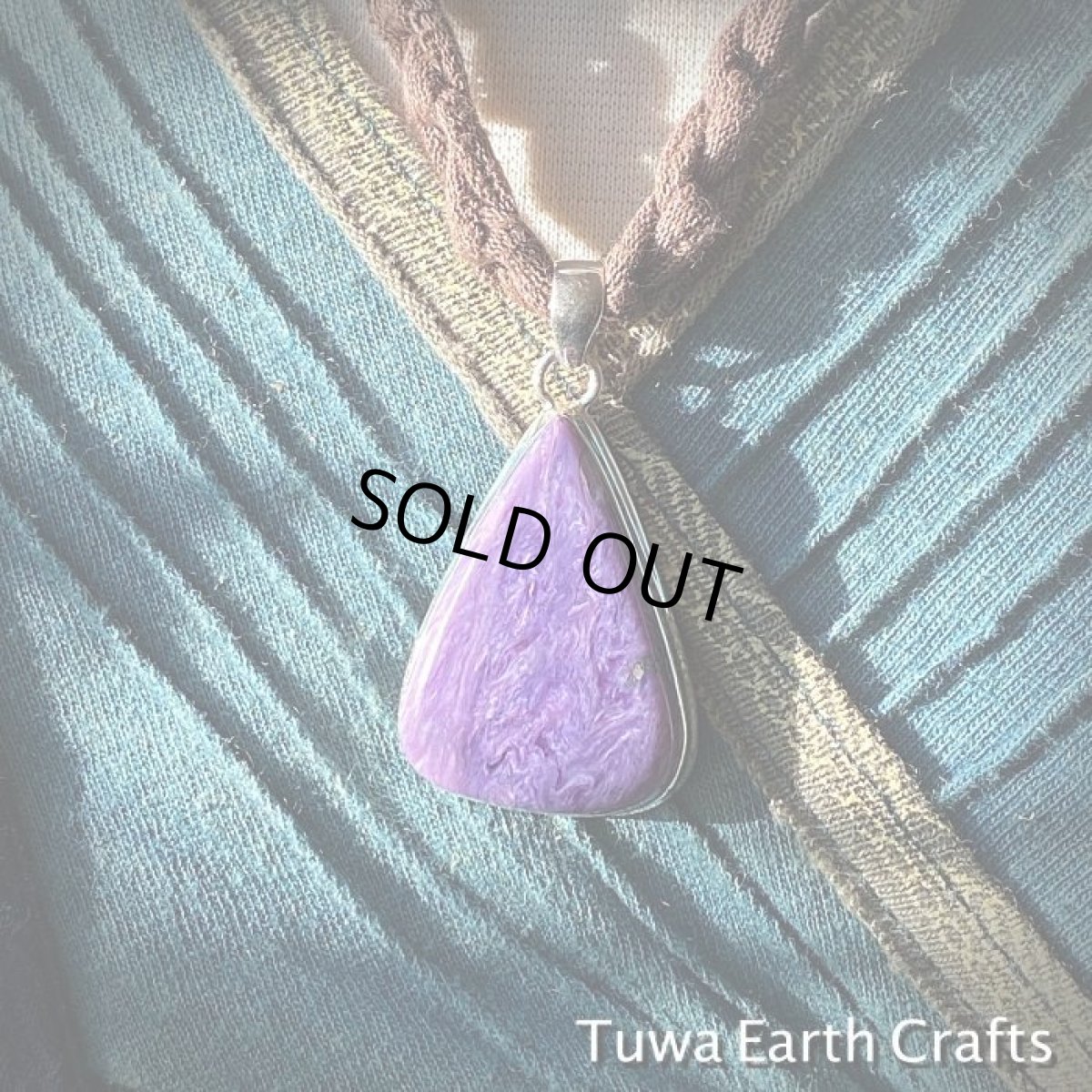 画像15: 大ぶり　1点物　高品質チャロアイト　ペンダントトップ★世界三大ヒーリングストーン天然石パワーストーンお守りアクセサリー (15)