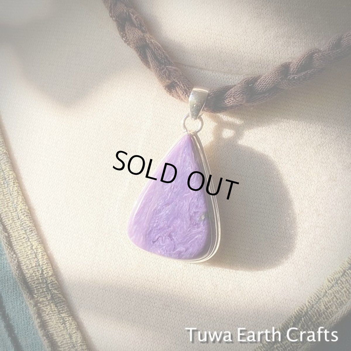 画像17: 大ぶり　1点物　高品質チャロアイト　ペンダントトップ★世界三大ヒーリングストーン天然石パワーストーンお守りアクセサリー (17)