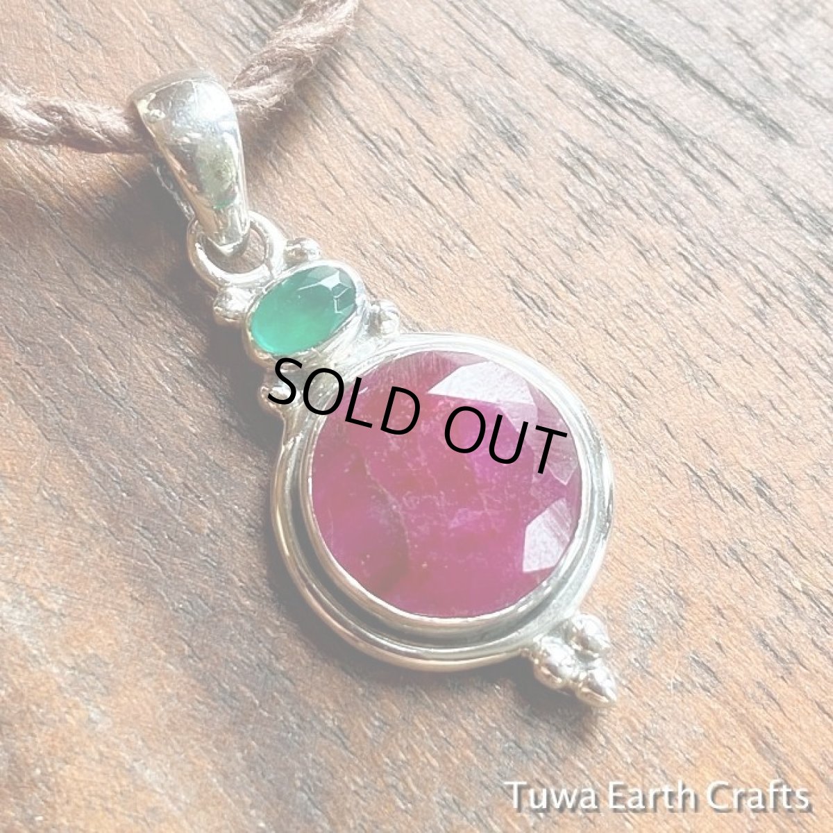 画像4: １点物　高品質 天然ルビー＆エメラルド ペンダントトップ★ヒーリングストーン天然石ジュエリー　パワーストーン　アクセサリー (4)